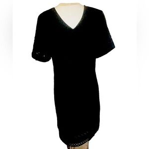 NICE!! Calvin Klein dress women’s size 10/12 black lace short sleeve